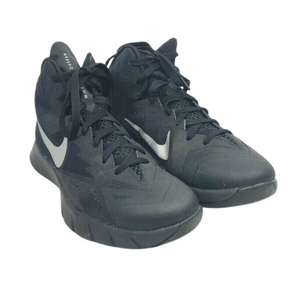Nike Lunar Hyper Quickness Black Mesh Mid Top Men's Size 7 - Picture 2 of 7